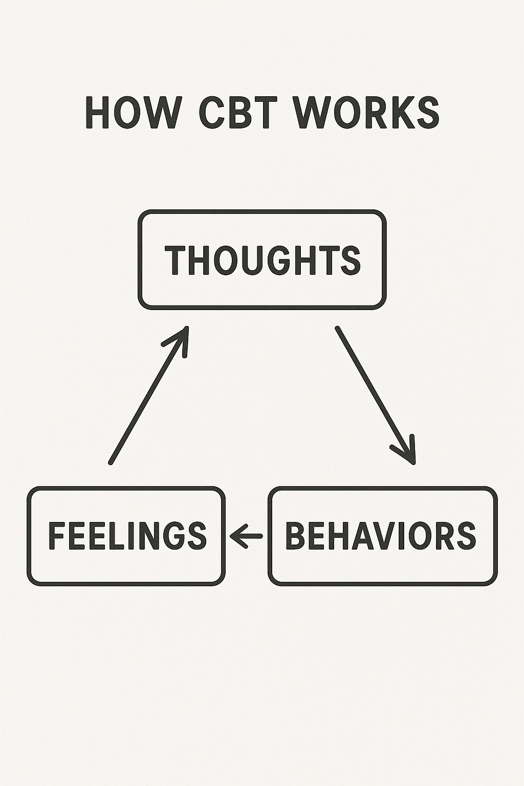 Diagram Of How Cognitive Behavioural Therapy Works